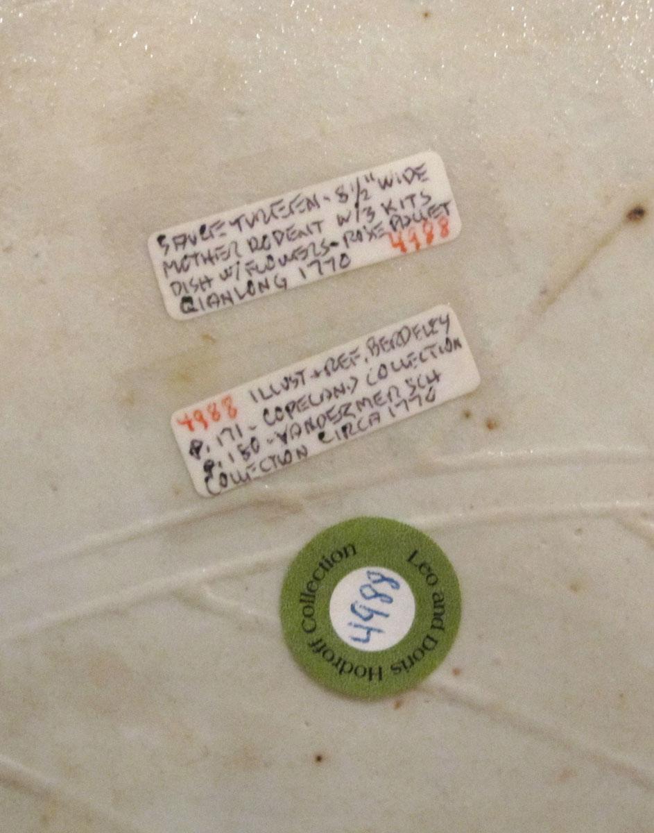 2001.0020.015 A Porcelain tureen labels