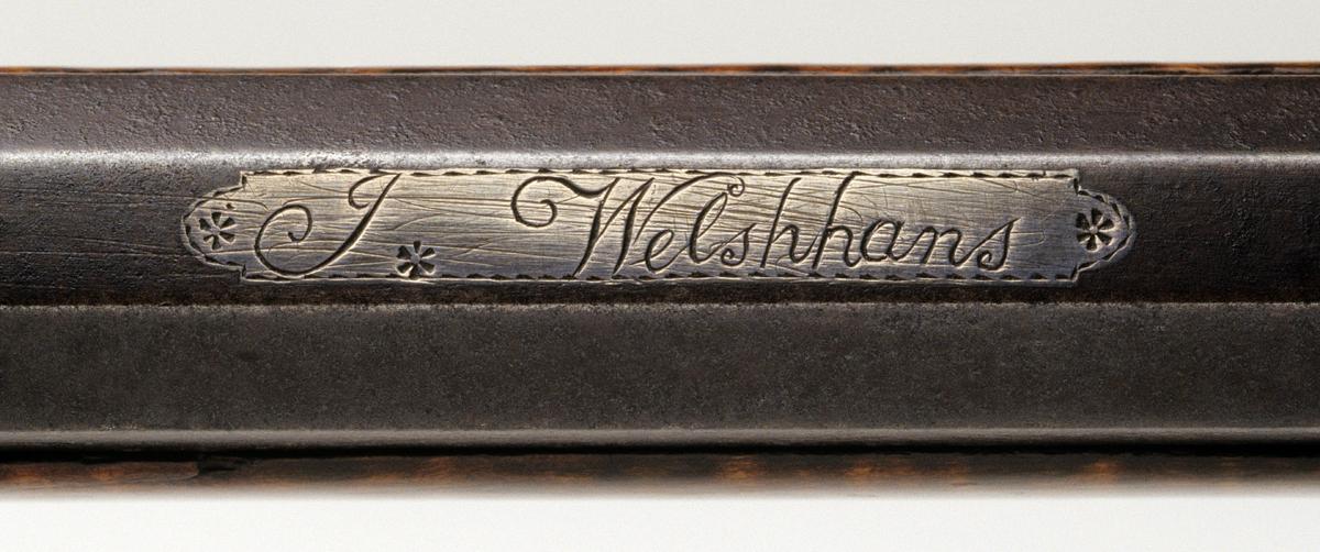 2001.0022 Flintlock Rifle, Detail 2