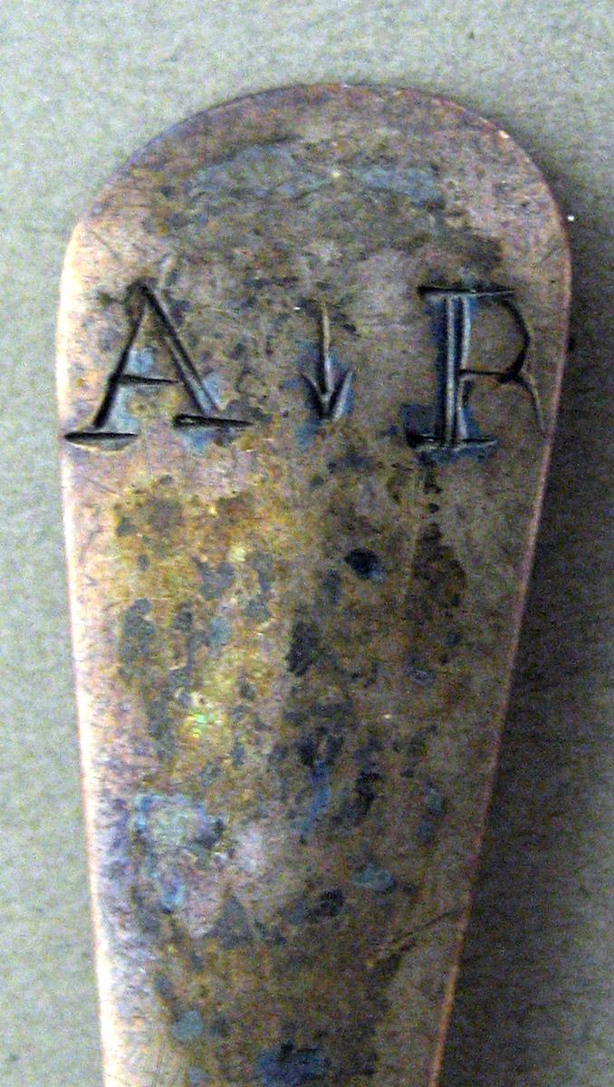 2001.0026 Silver Spoon engraving