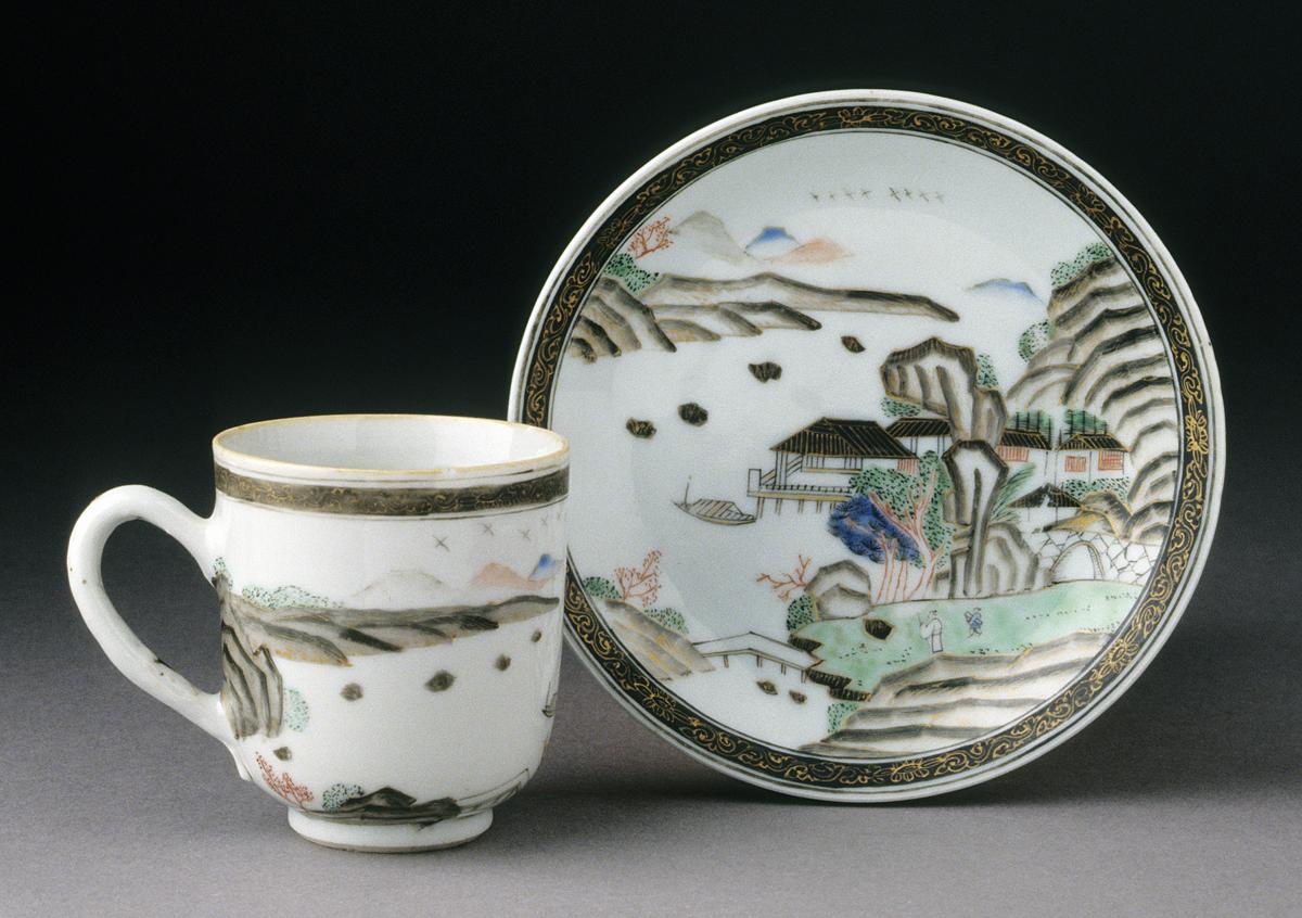 2001.0029.016 A, B Coffee Cup and Saucer