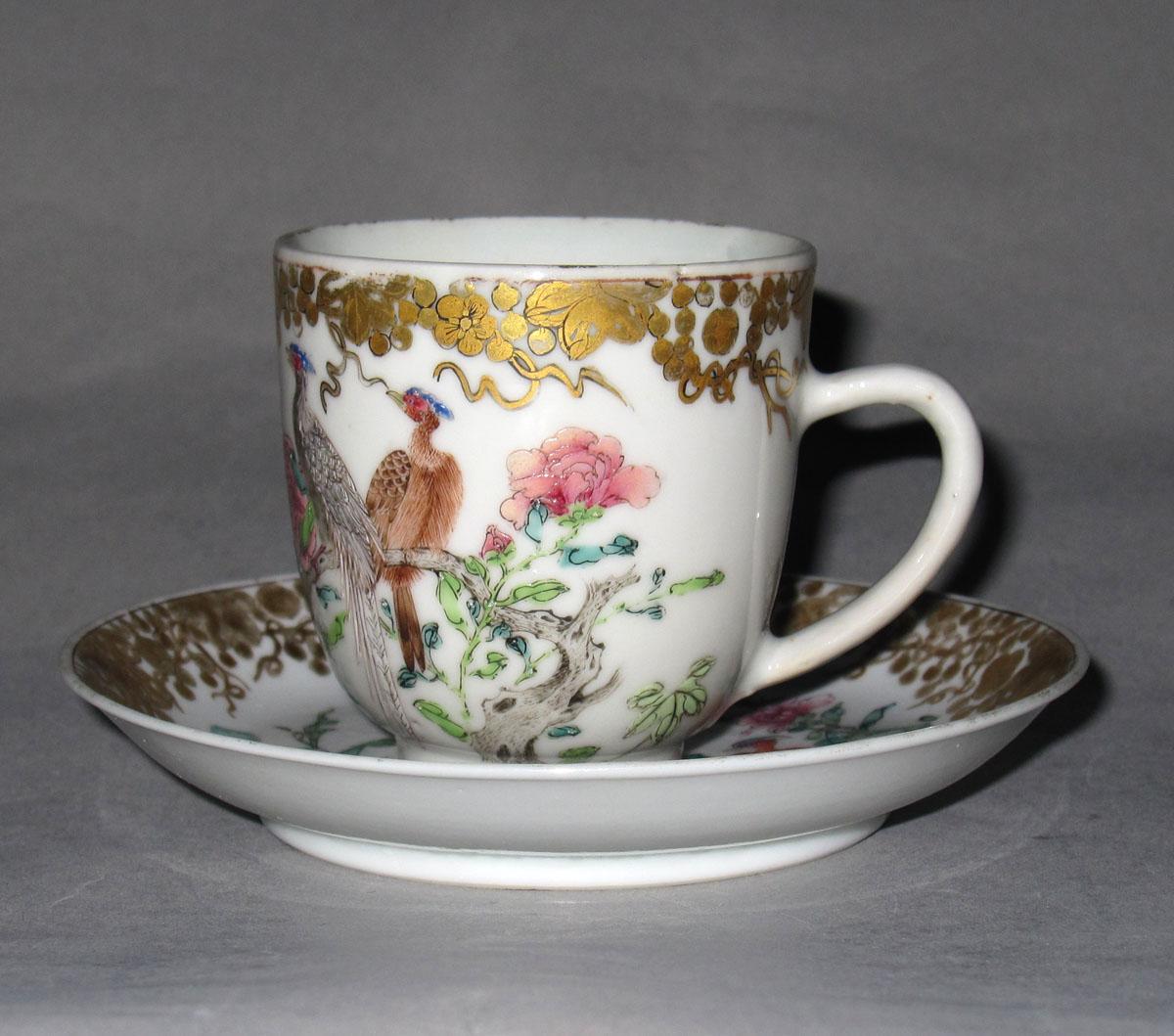 2001.0029.021 A,B Porcelain coffee cup and saucer