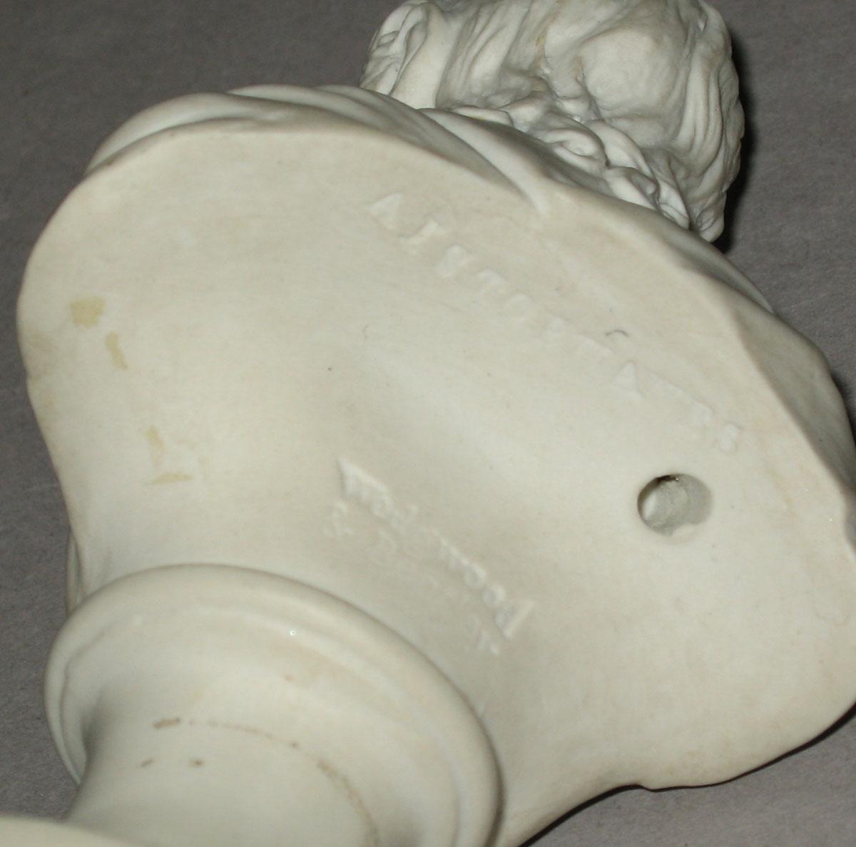 2002.0004.002 Stoneware bust (reverse)