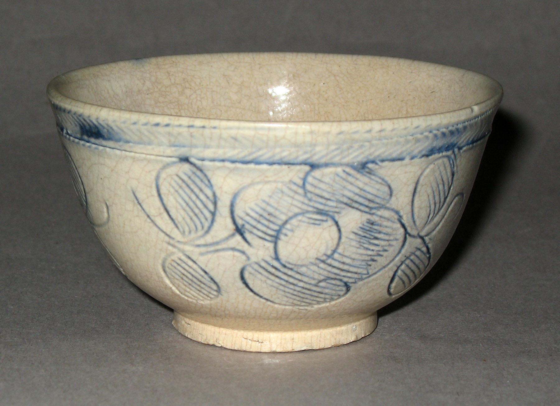 1958.0948 Scratch blue teabowl