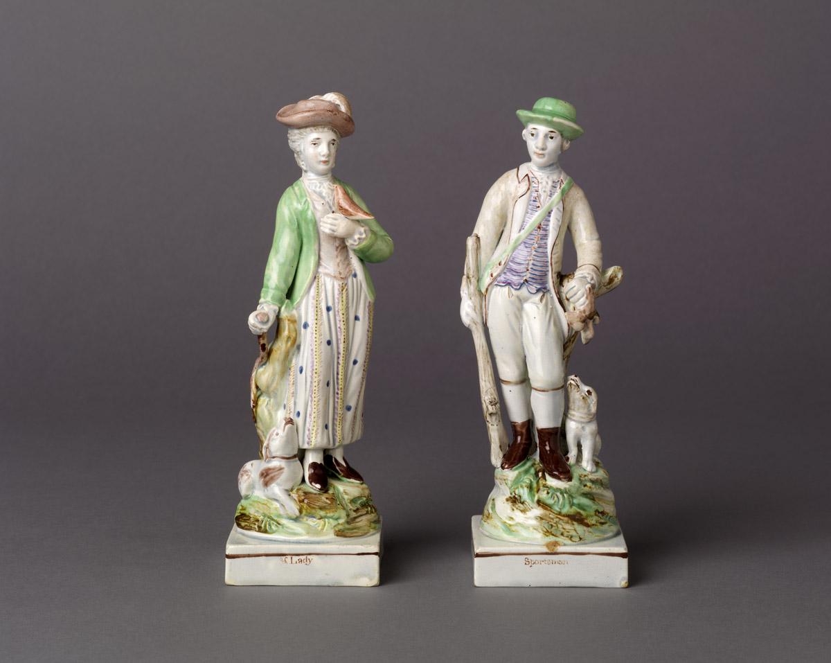 2002.0030.024.002, .001 Pearlware figures