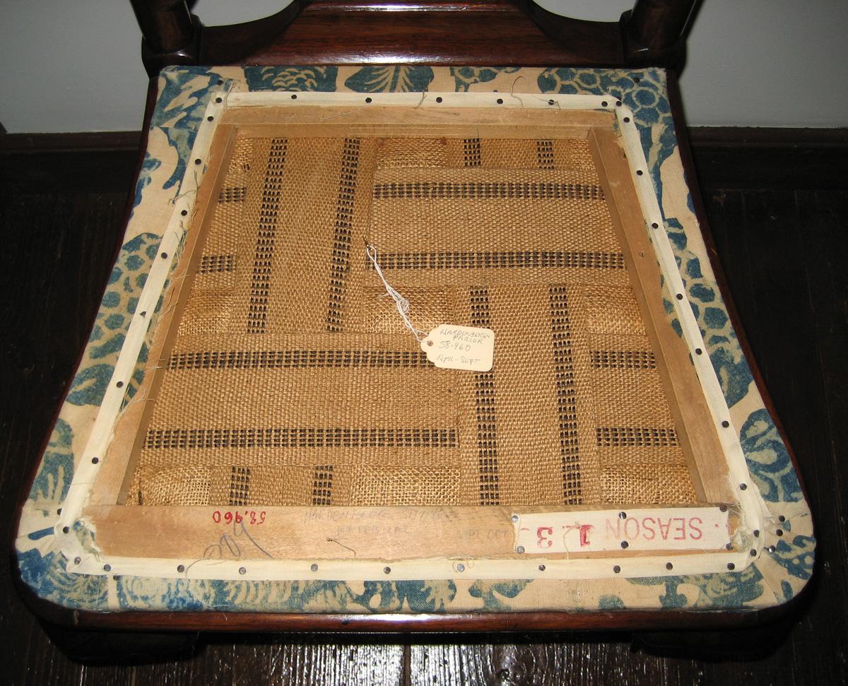 1969.5464 Slip seat, view 2, reverse