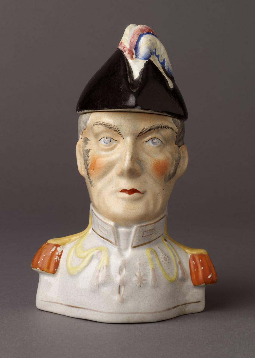2002.0030.177 Pearlware Figural Tobacco Jar