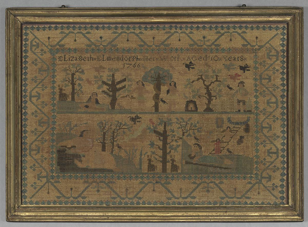 1958.0968 A, B Sampler and Frame