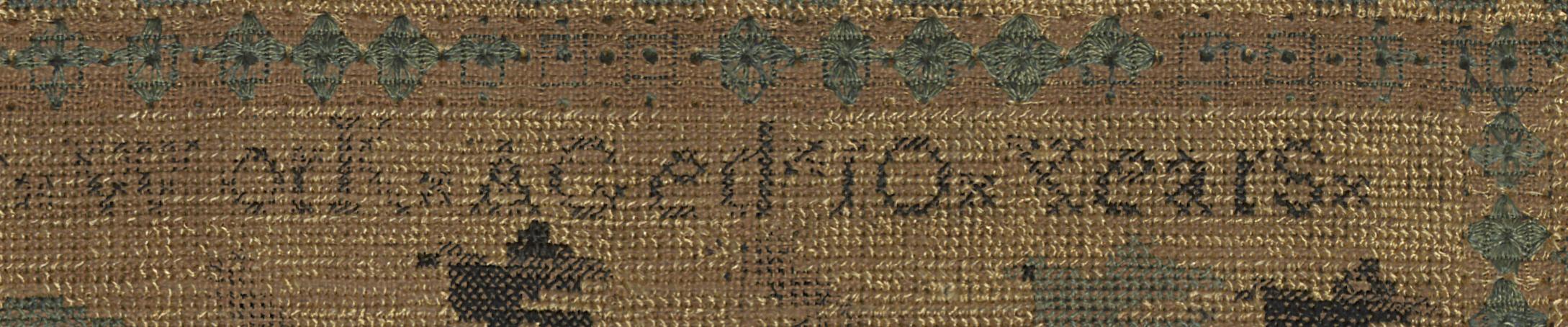 1958.0968 A Sampler, Detail 11