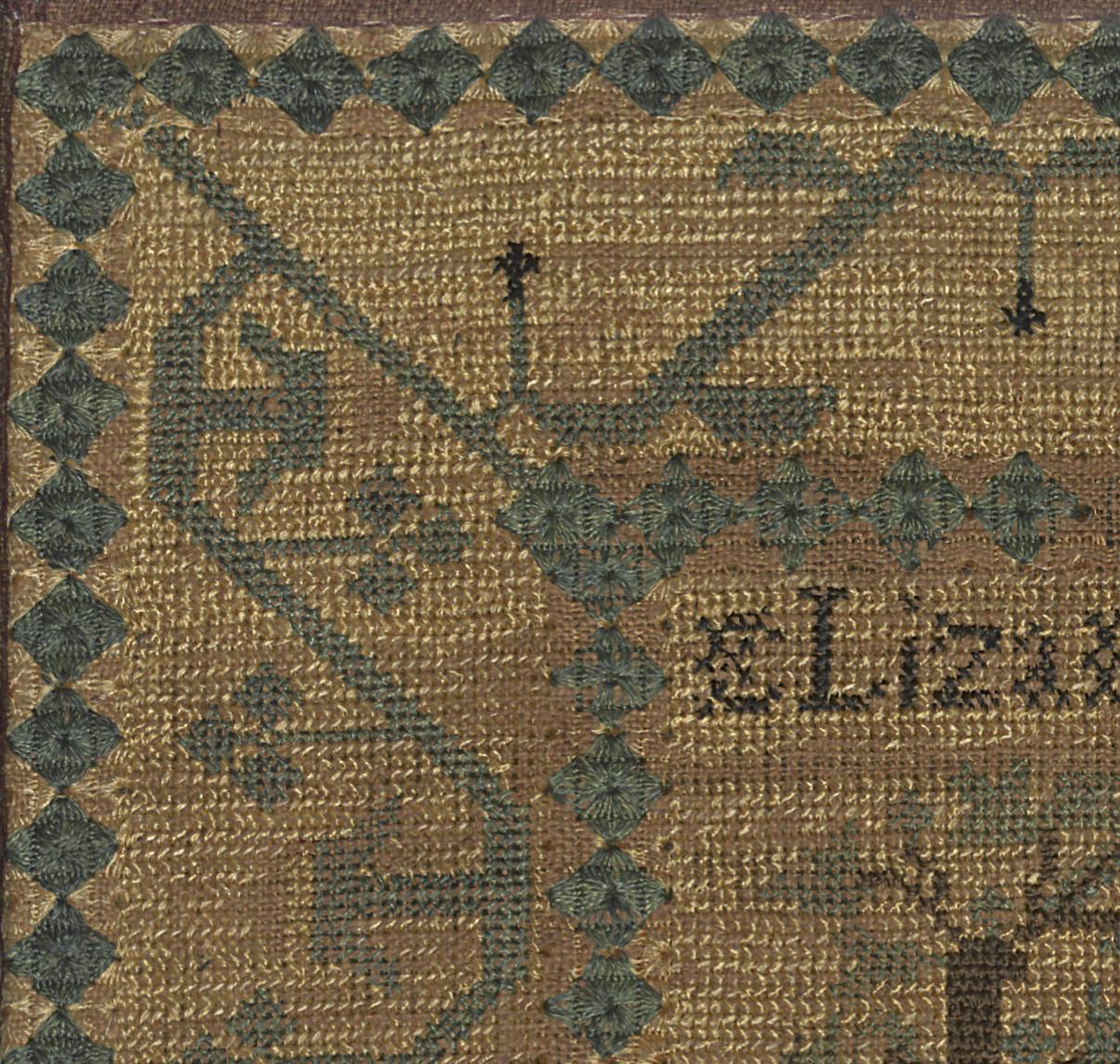 1958.0968 A Sampler, Detail 12