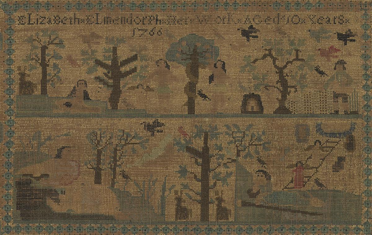 1958.0968 A Sampler, Detail