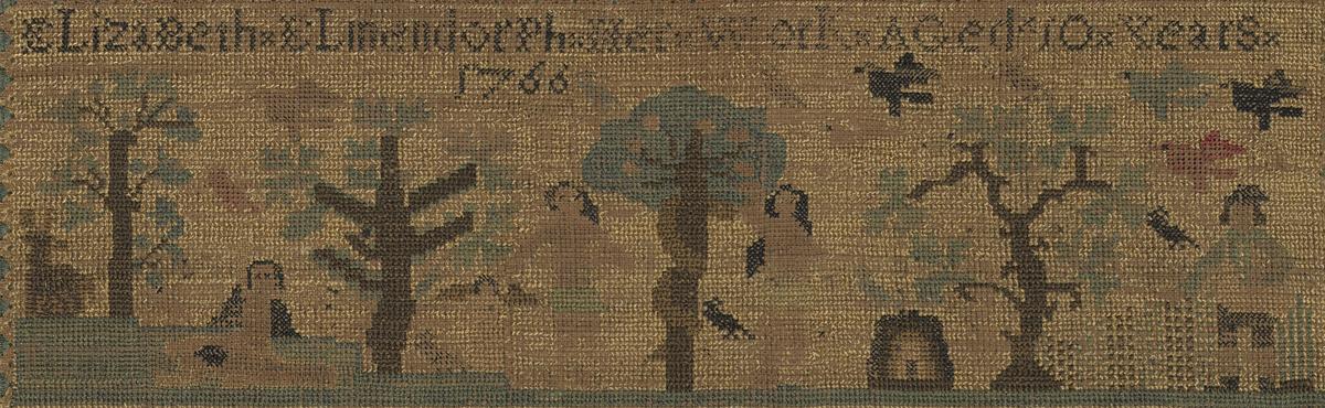 1958.0968 A Sampler, Detail 2