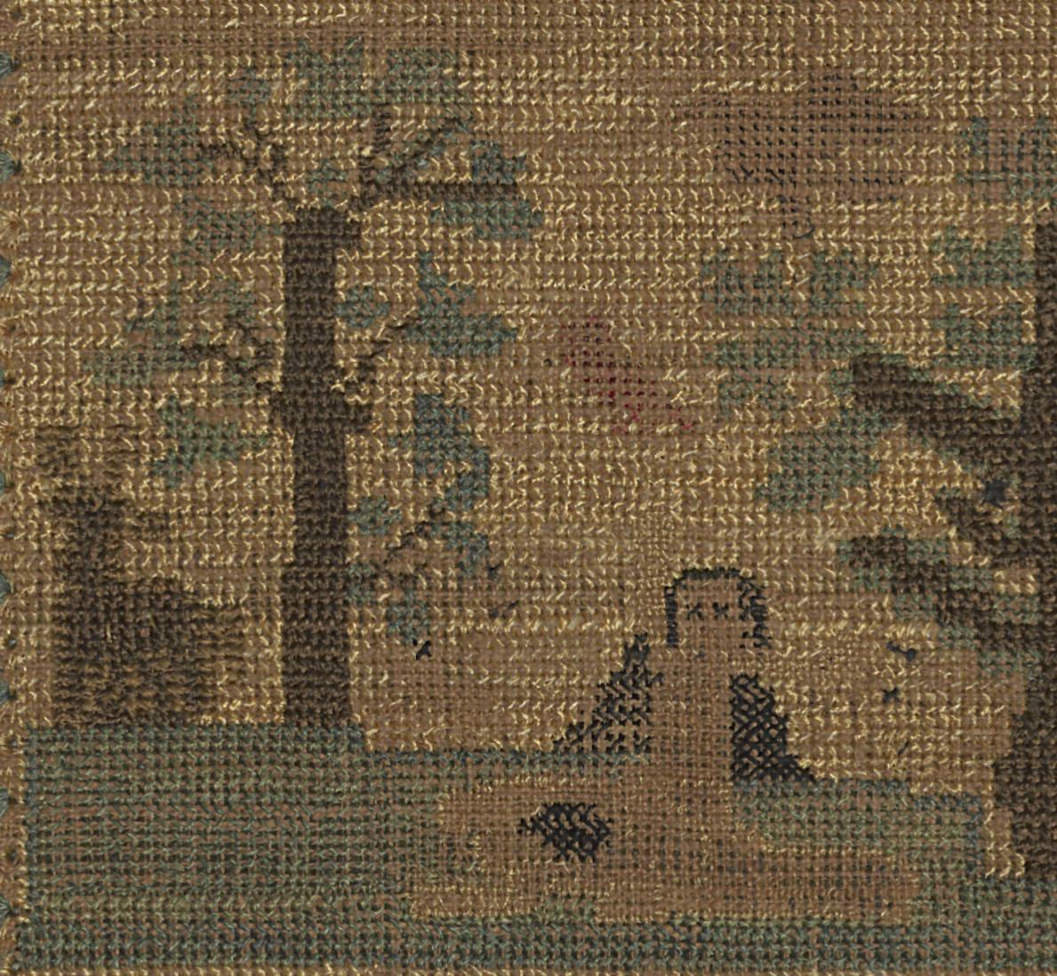 1958.0968 A Sampler, Detail 4