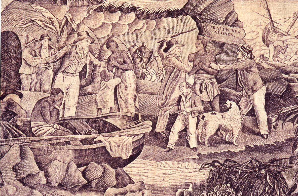 2002.0036 Textile, printed, detail