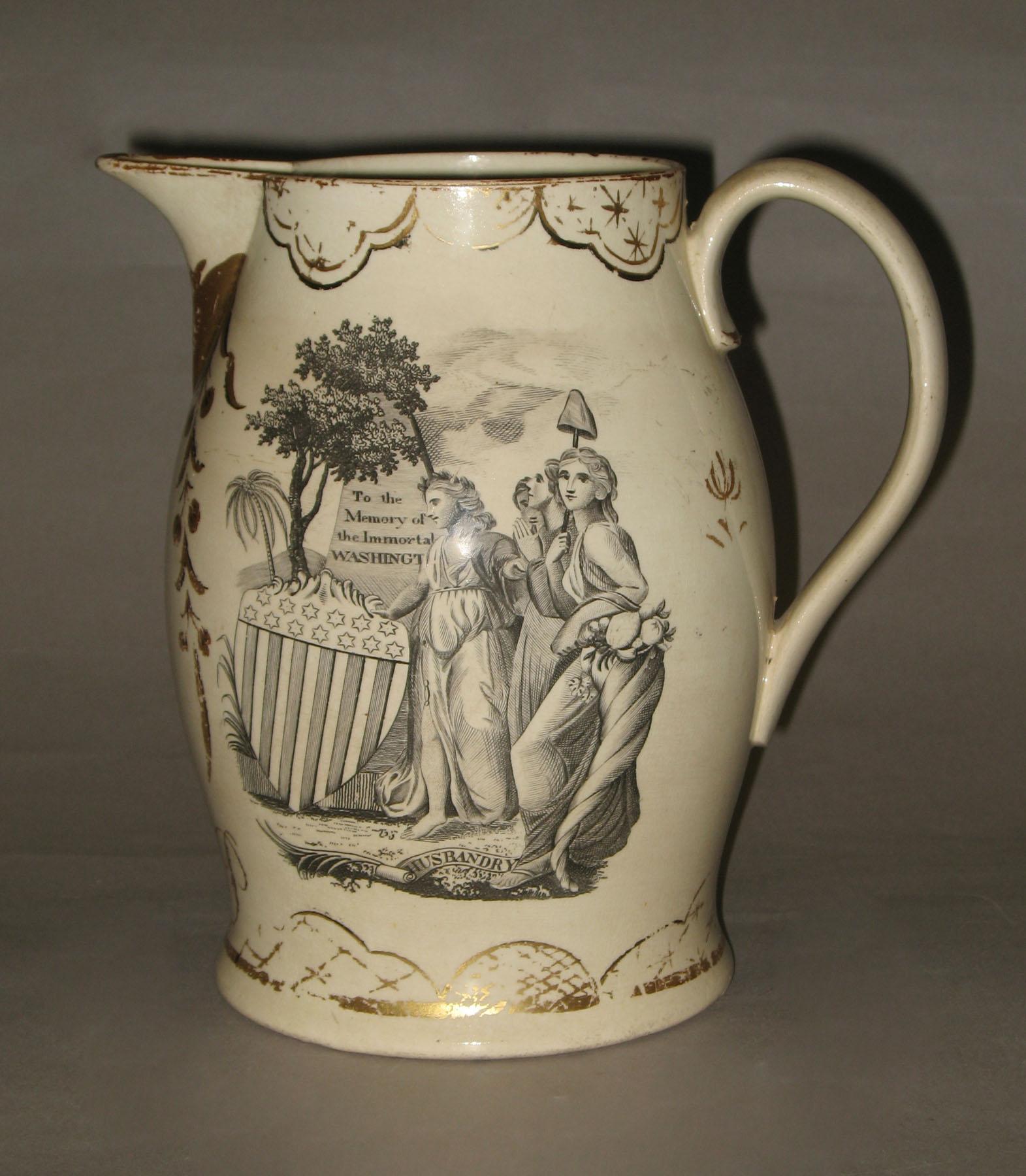 2002.0039 Creamware Jug (side 1)
