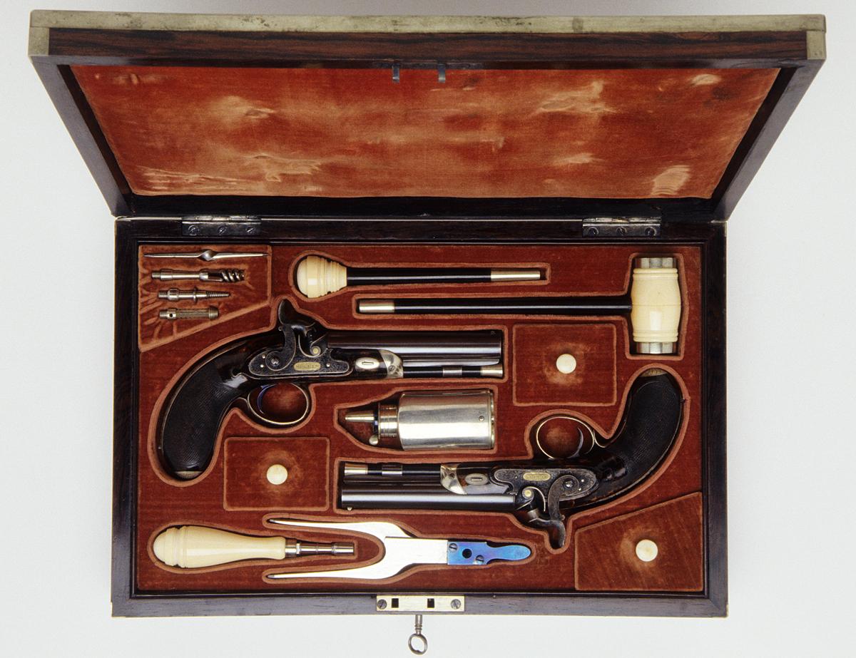 2002.0047 A-P Pistols in Case, View 2