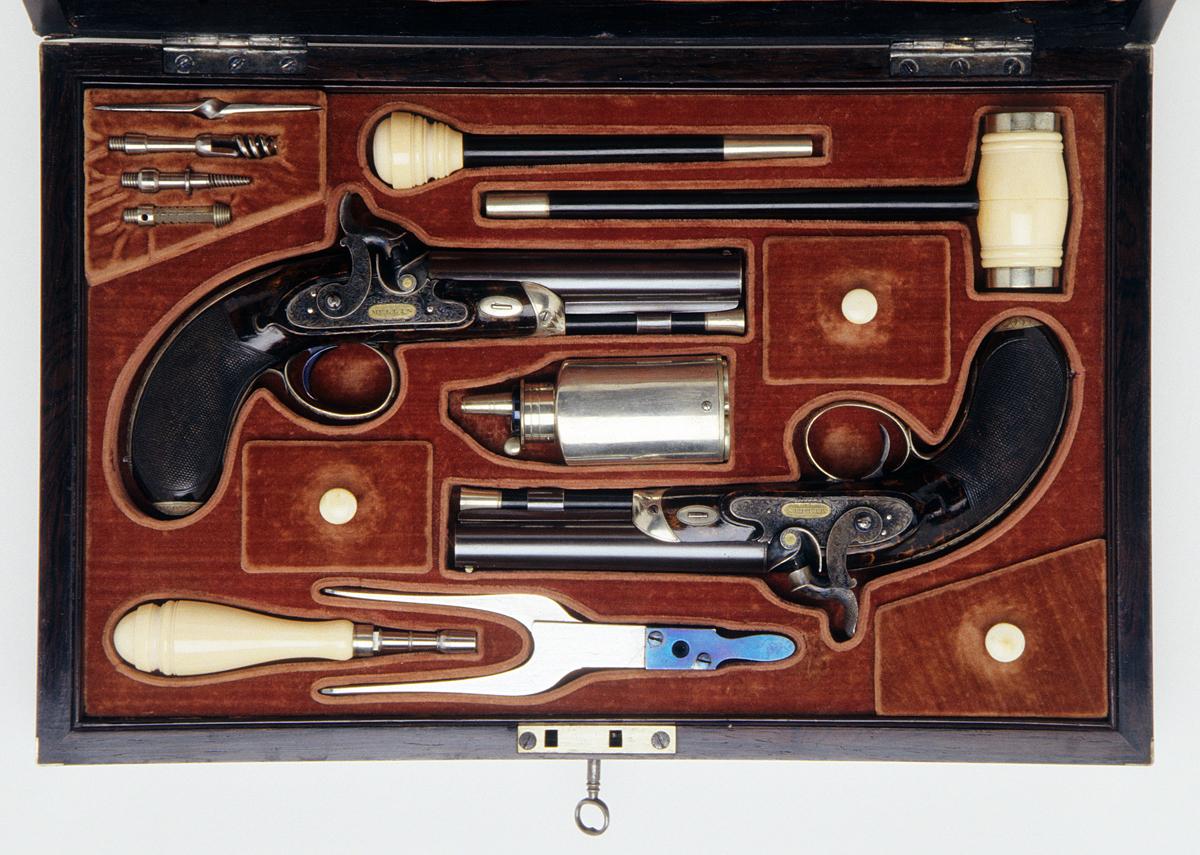 2002.0047 A-P Pistols in Case, View 3