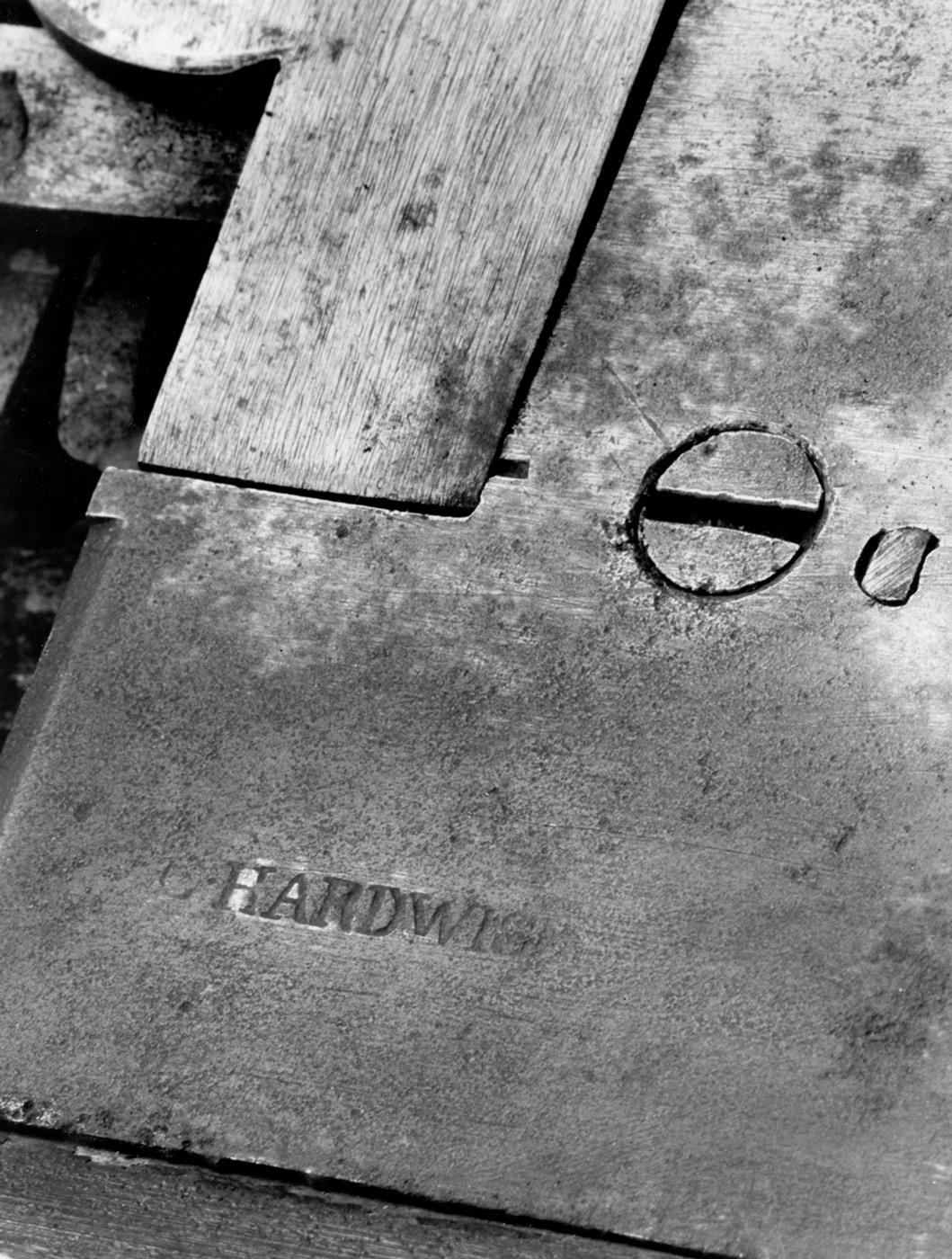 2002.0051 Lock, Rim Lock, mark