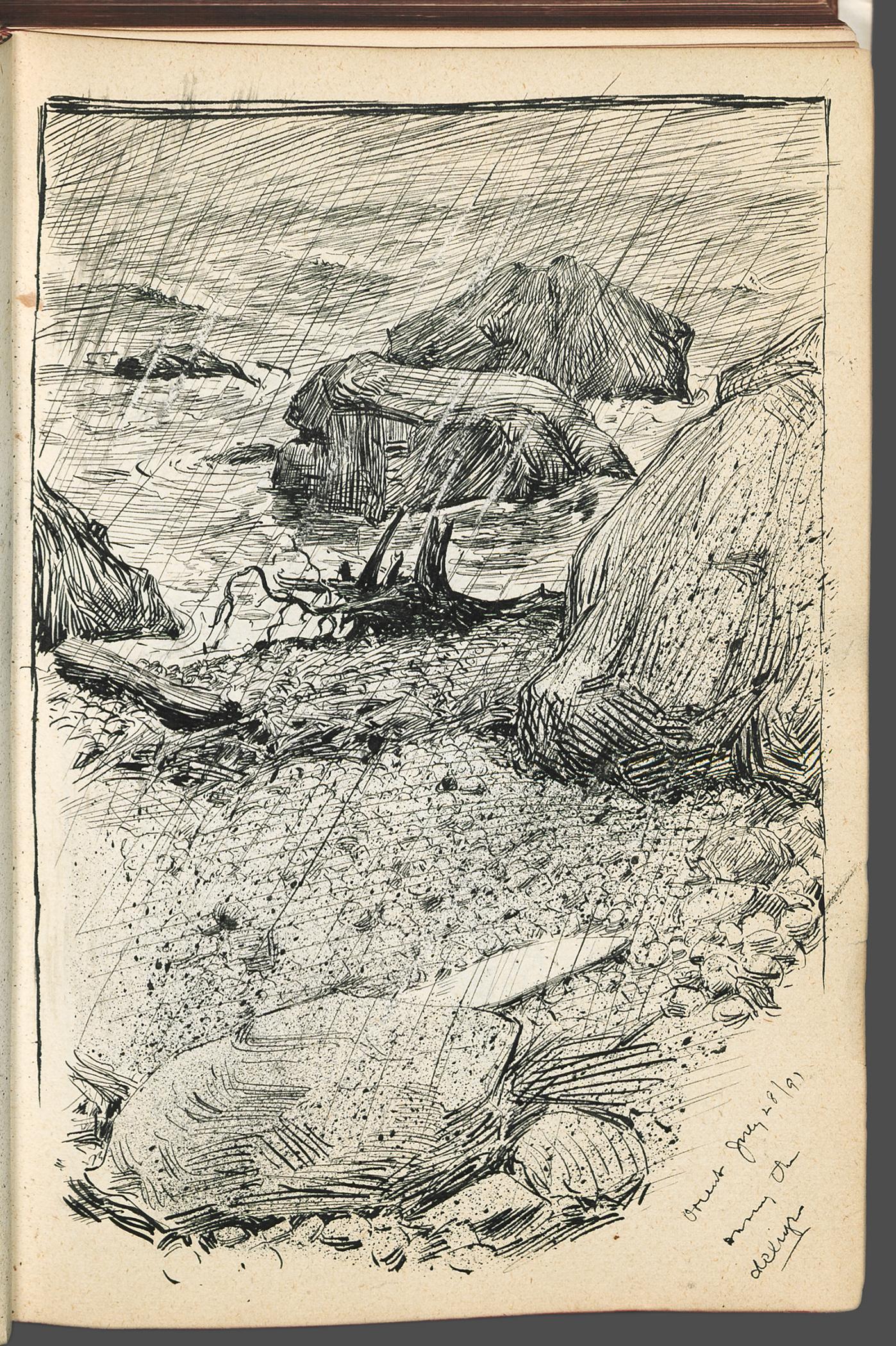 2002.0053 Sketch book, Page 13