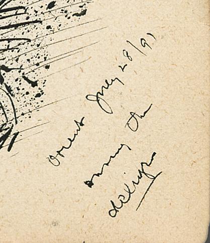 2002.0053 Sketch book, Page 13, detail 1
