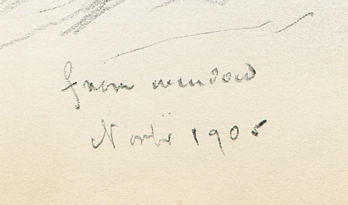 2002.0053 Sketch book, Page 25, detail 1