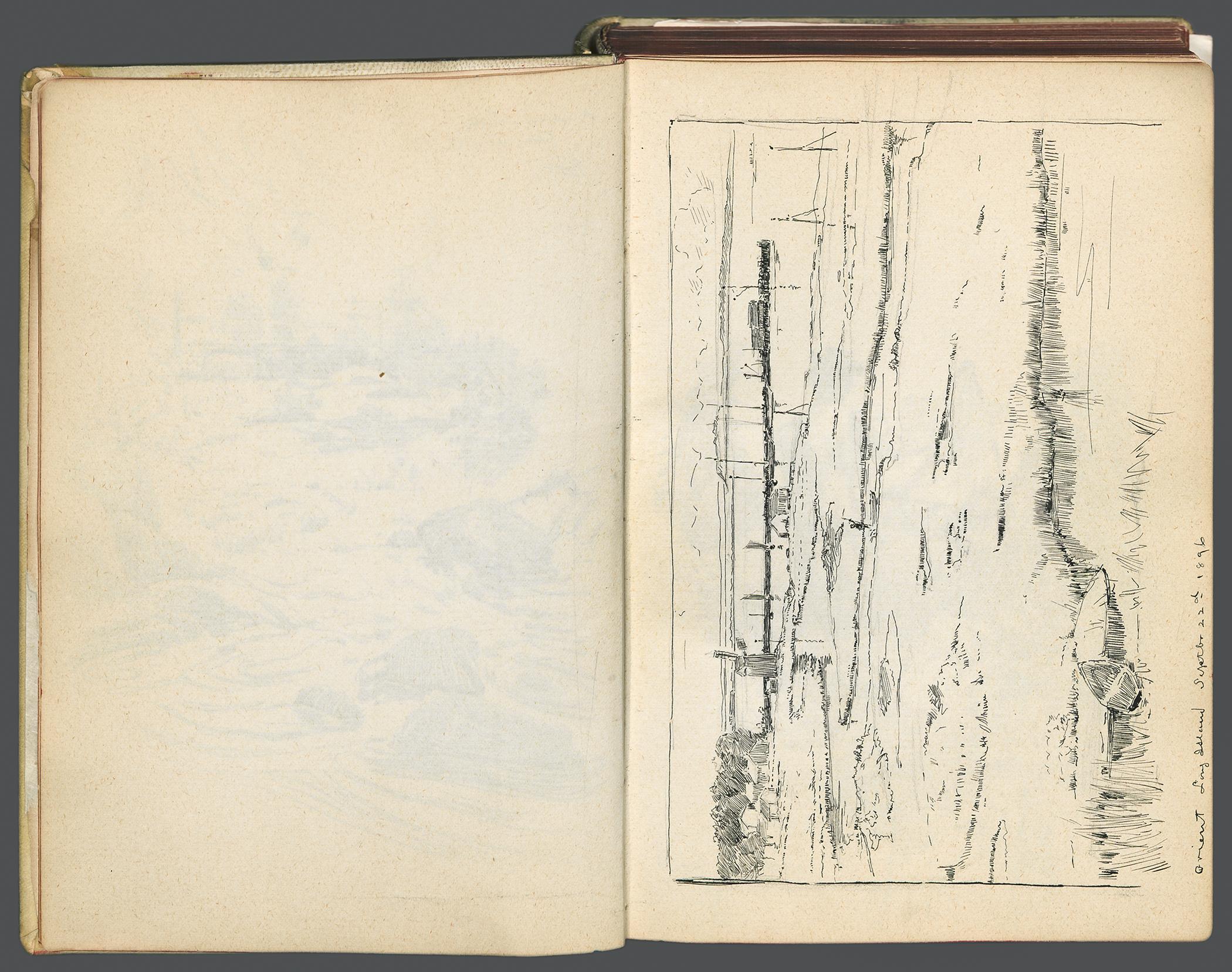 2002.0053 Sketch book, Pages 4 and 5