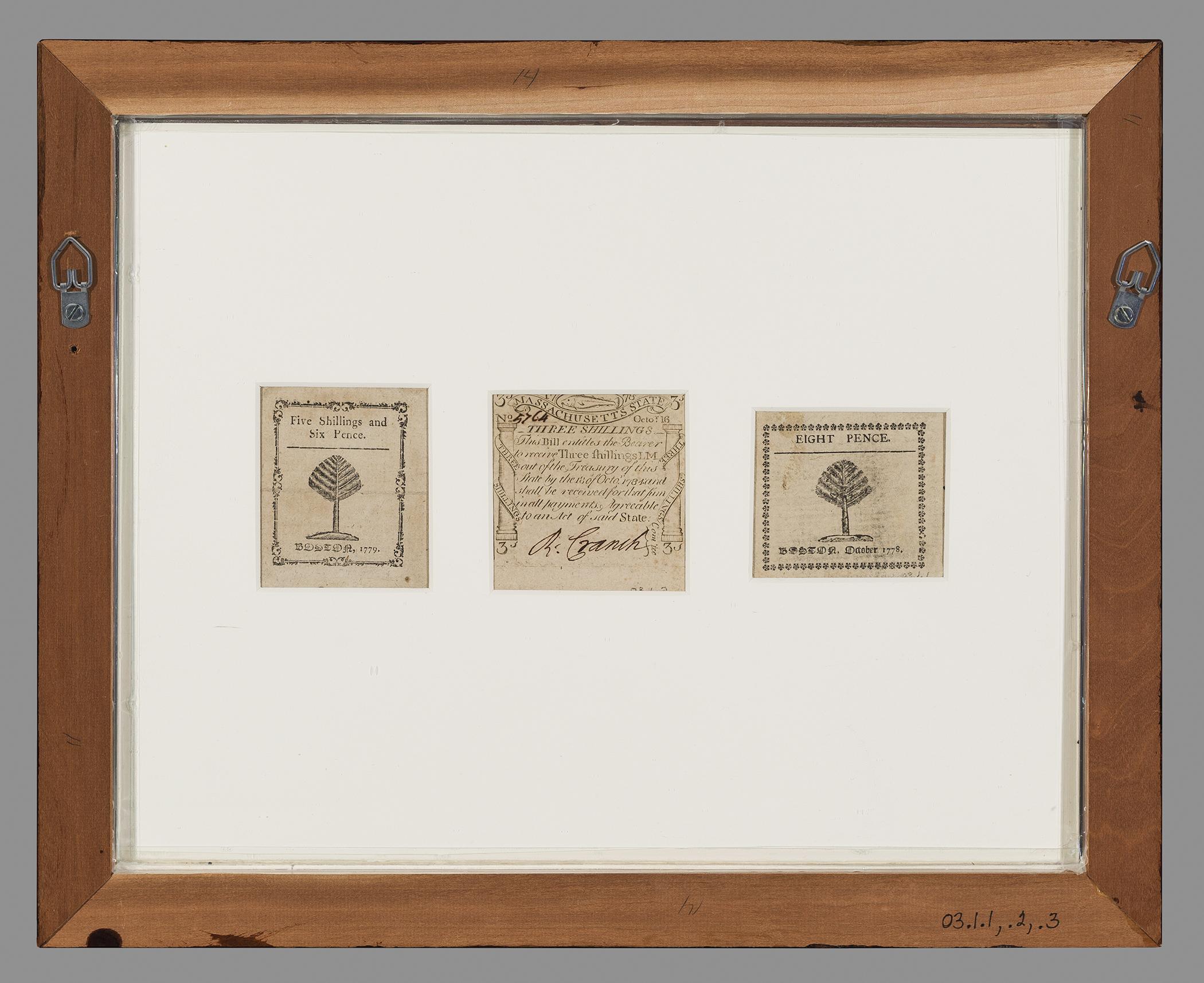 2003.0001.001, .002, .003, Currency (3), view 2, reverse