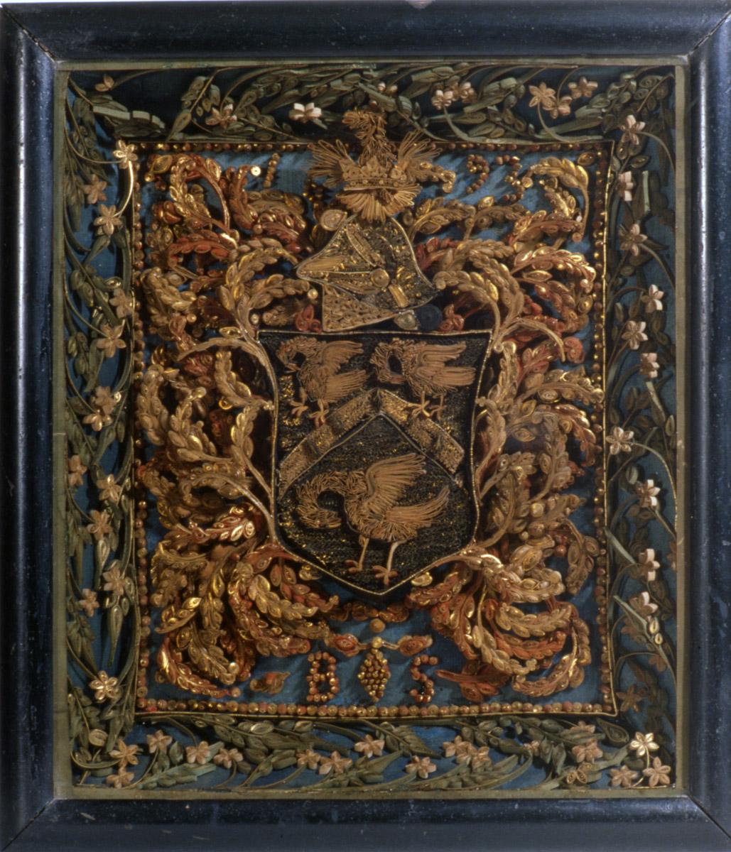 1958.0975 Quillwork Coat of Arms