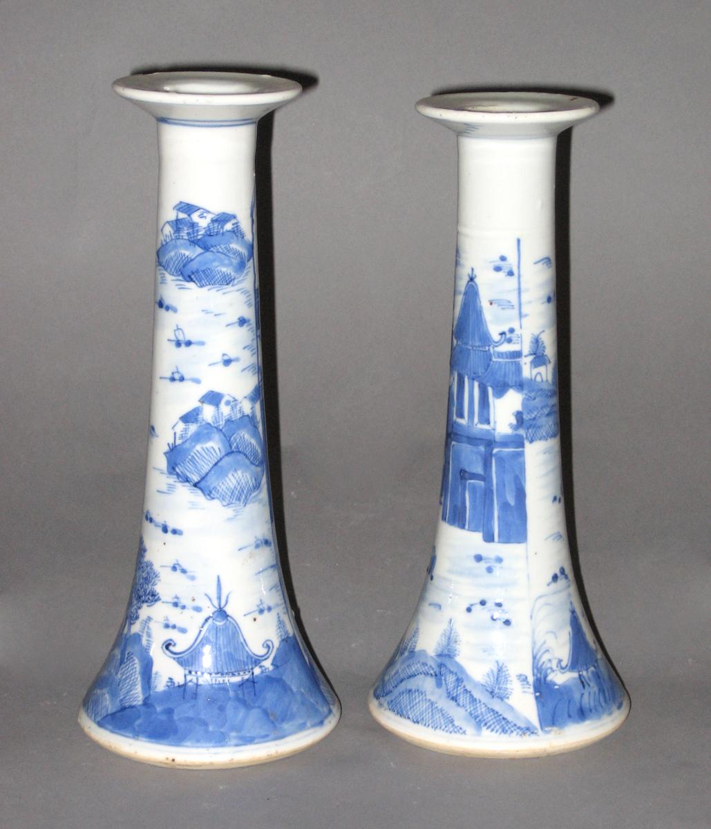 2003.0012.030.001 and .002 Porcelain candlesticks, side 3