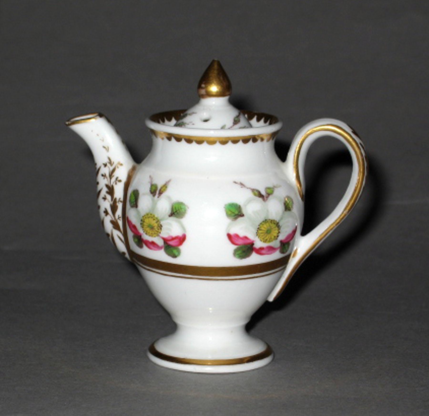 2003.0013.136.006 A, B Spode miniature teapot