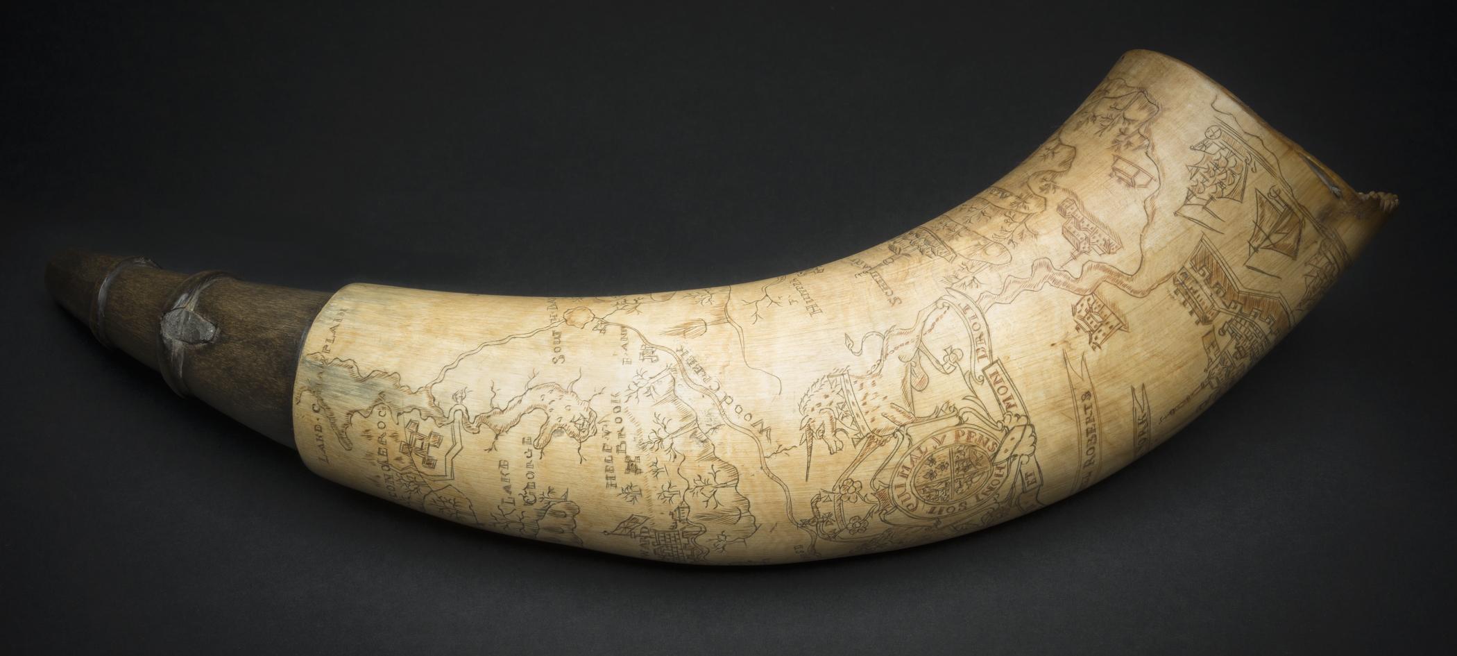 1958.1000 Powder horn, overall 2