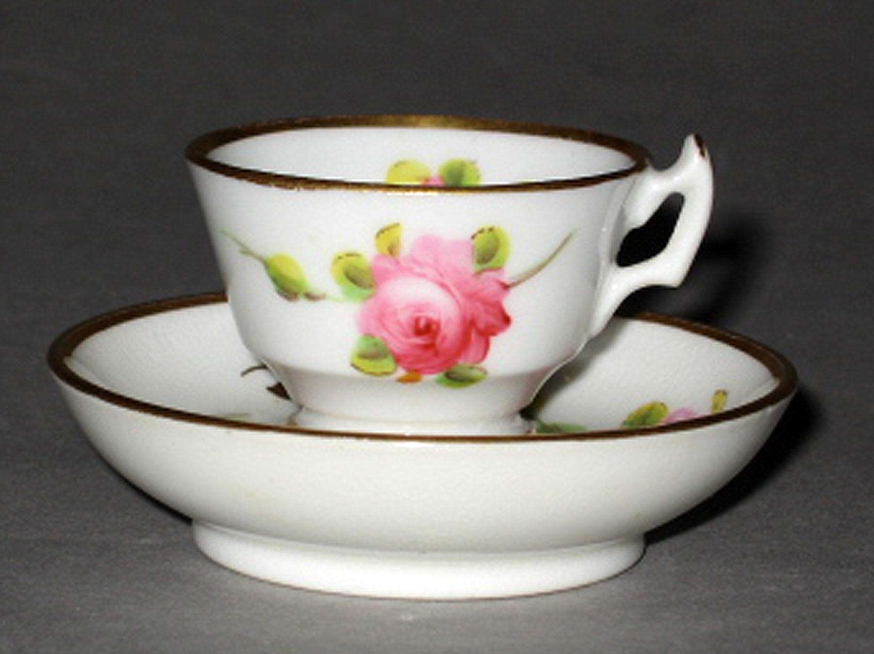 2003.0013.149 A, B Miniature teacup and saucer