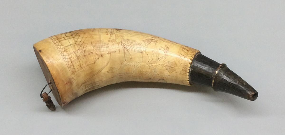 1958.1003 A Powder horn, view 2