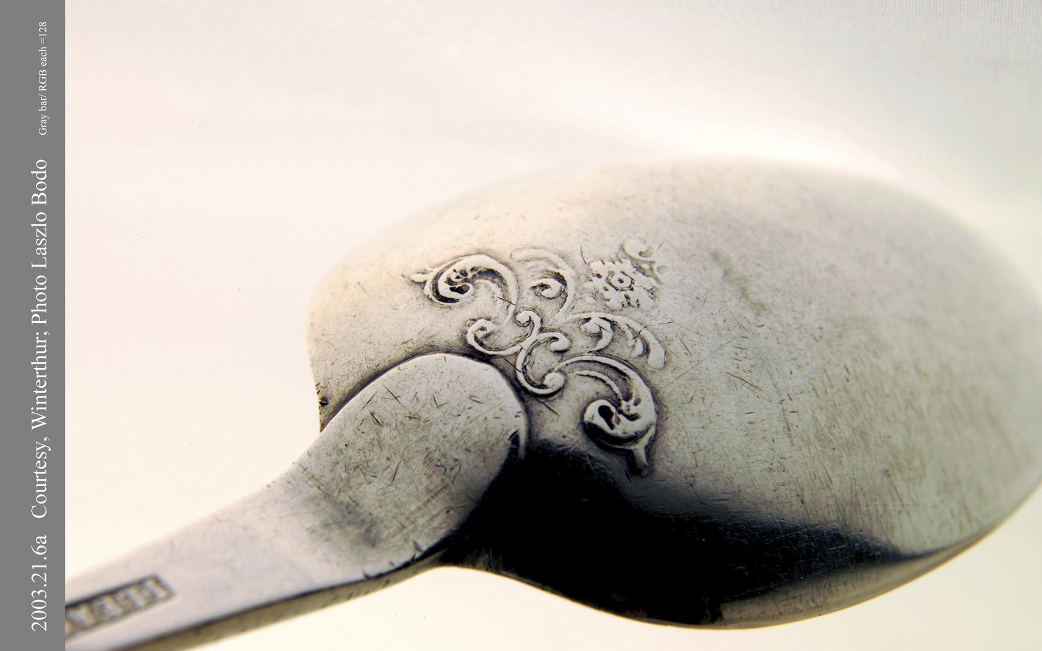 2003.0021.006 Spoon, Tablespoon (detail 1)