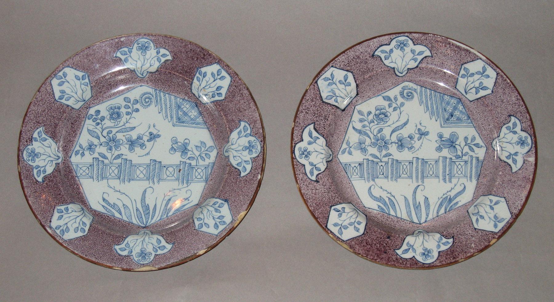 2003.0022.042, .043 Pair of delft plates