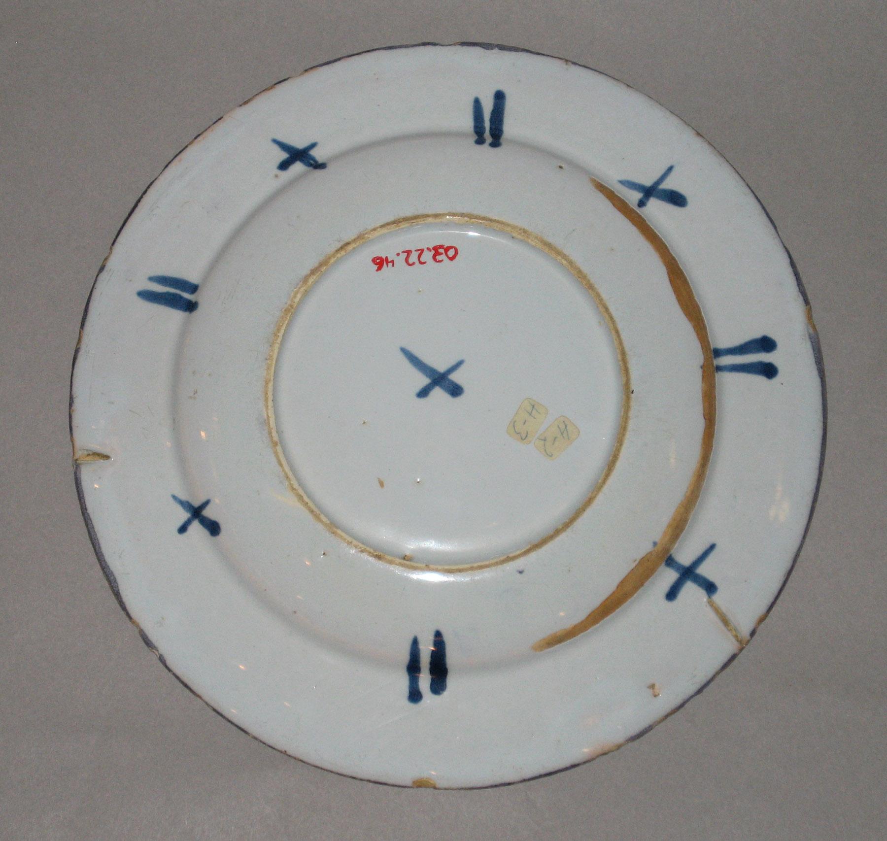 2003.0022.046 Delft plate (back)