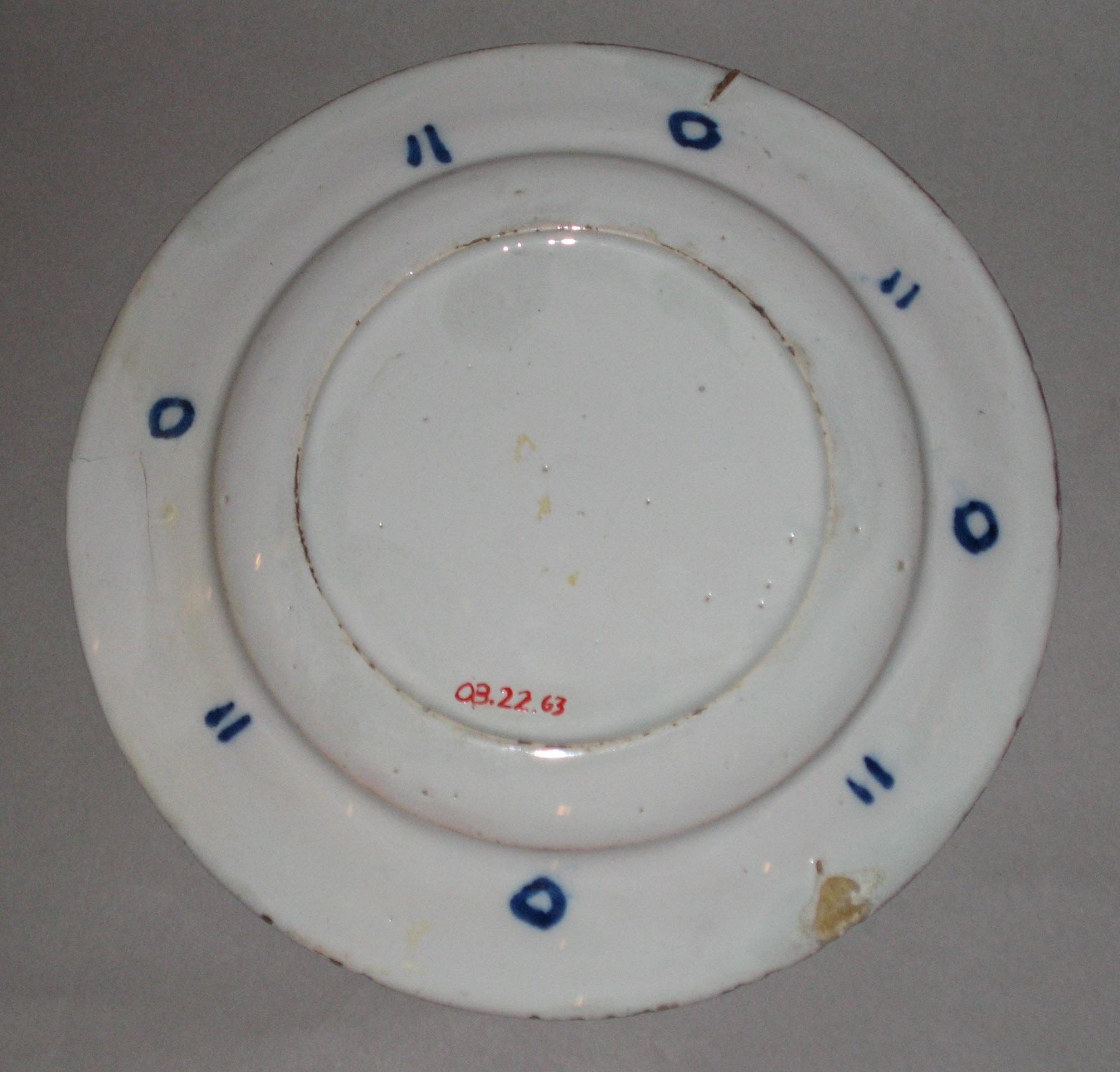 2003.0022.063 Delft plate (back)