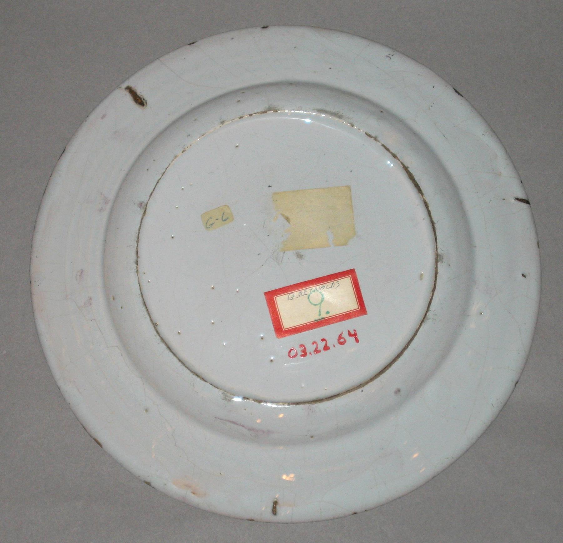 2003.0022.064 Delft plate (back)