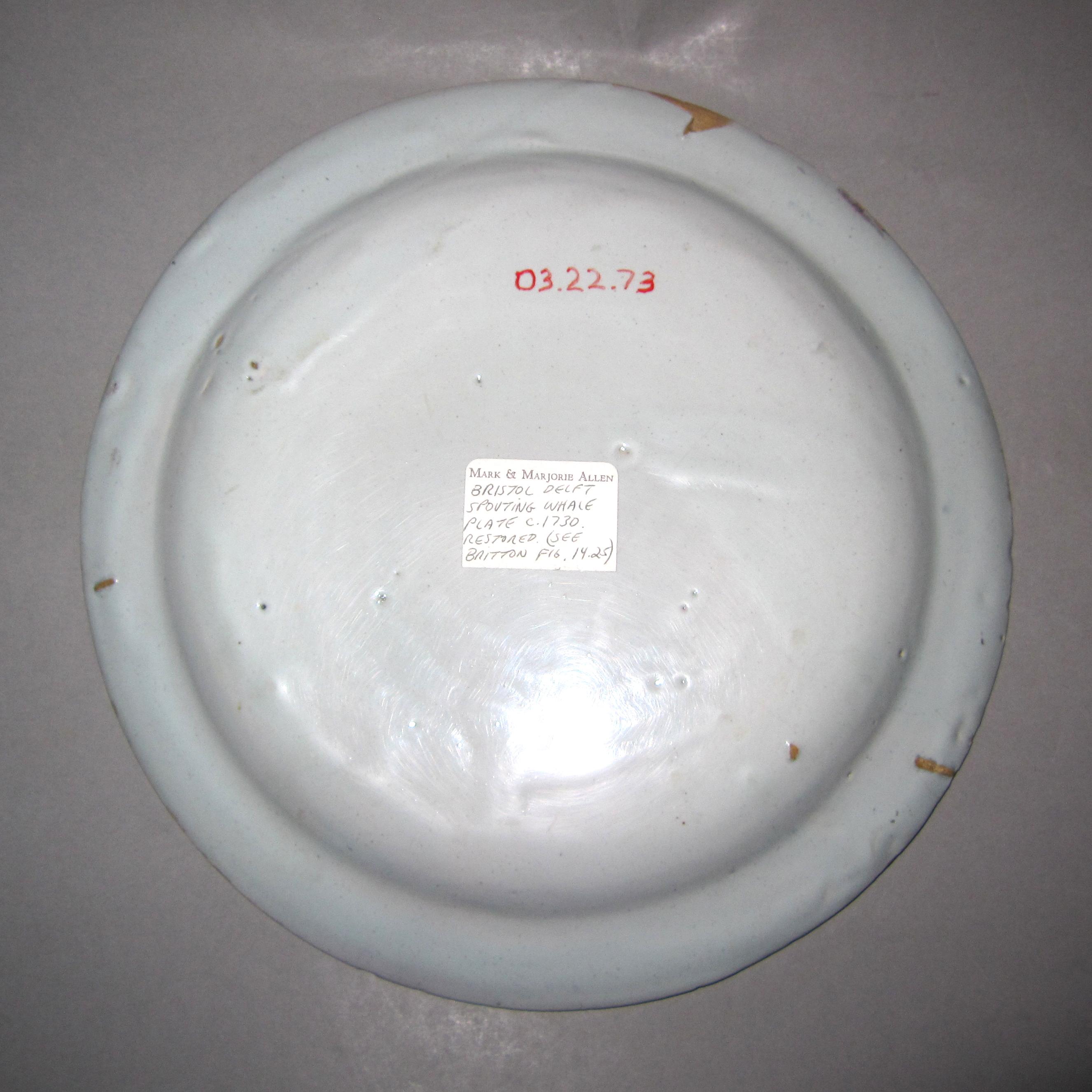 2003.0022.073 Delft plate underside