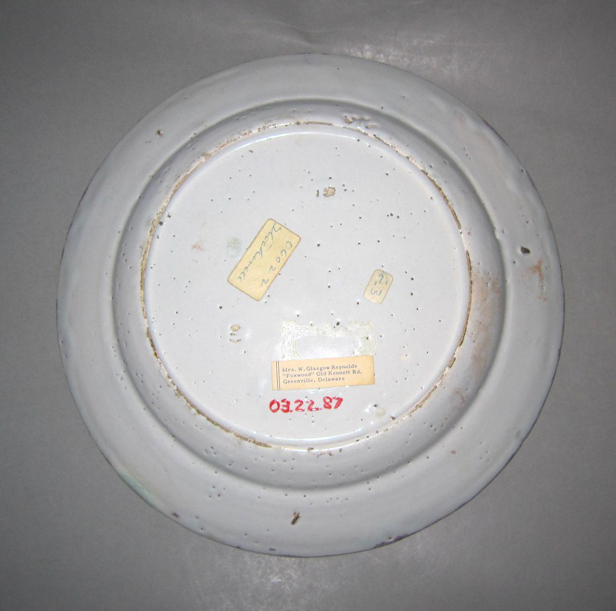 2003.0022.087 Delft plate underside