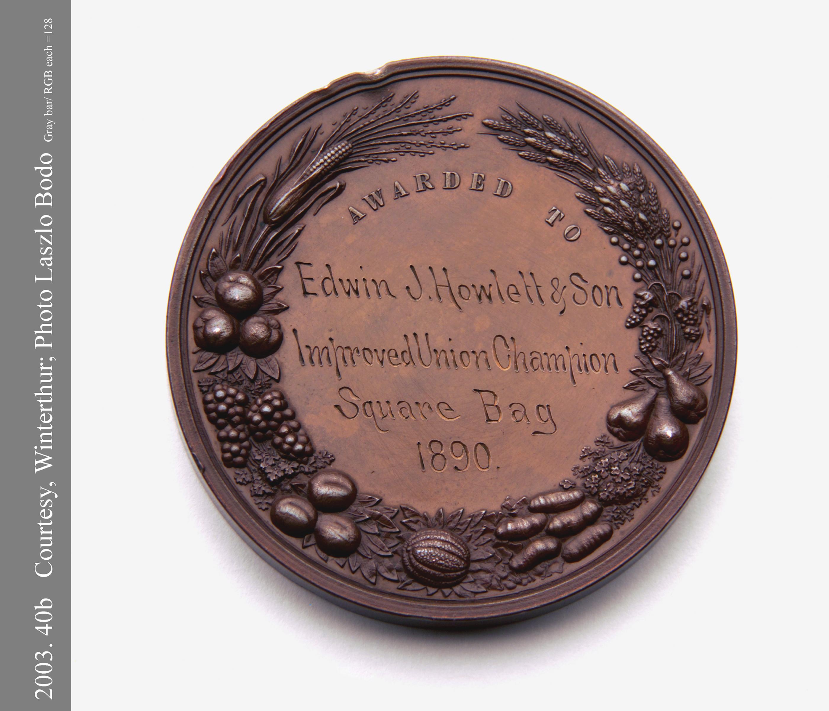 2003.0040 A Medal (back)