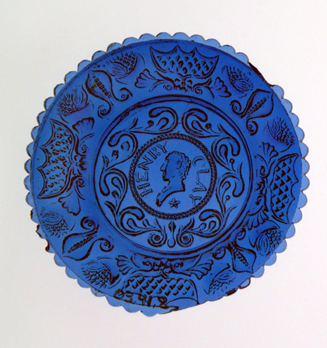2003.0041.008 Henry Clay glass cup plate