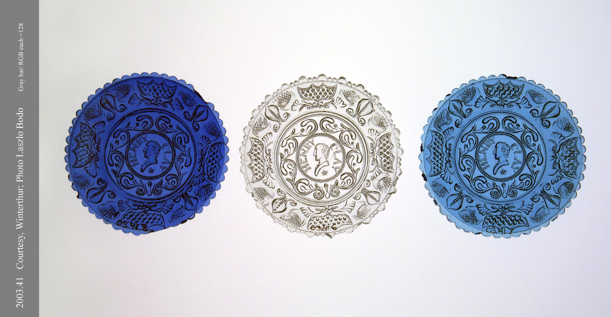 2003.0041.008, 2003.0041.006, 2003.0041.007 Cup Plates