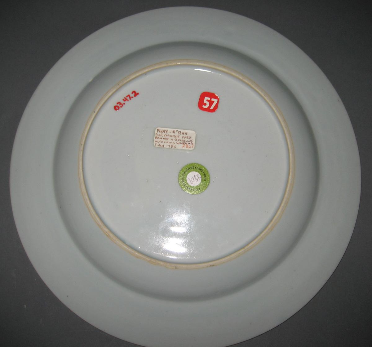 2003.0047.002 Porcelain Plate underside