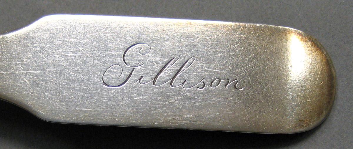 2003.0051.001 Silver Spoon engraving