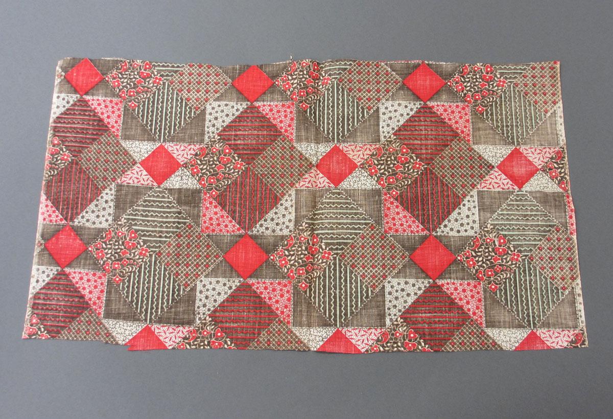 2004.0027 Textile, printed reverse