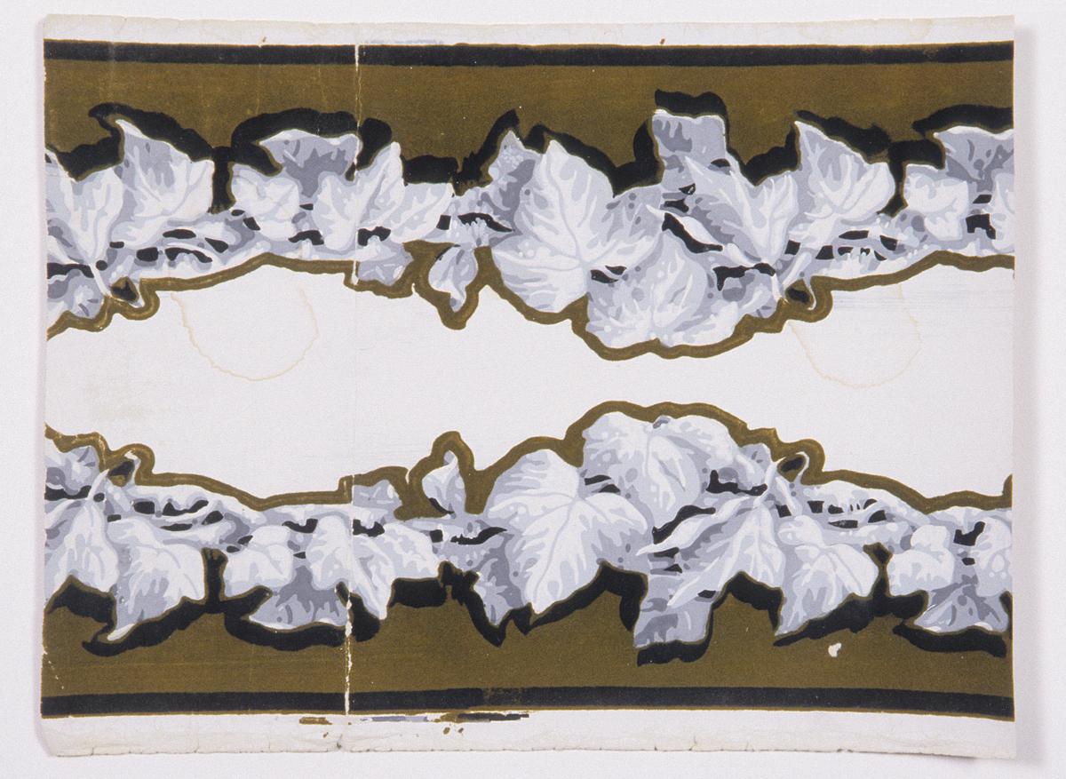 2004.0046.006 Wall Covering, Wallpaper Border Fragment