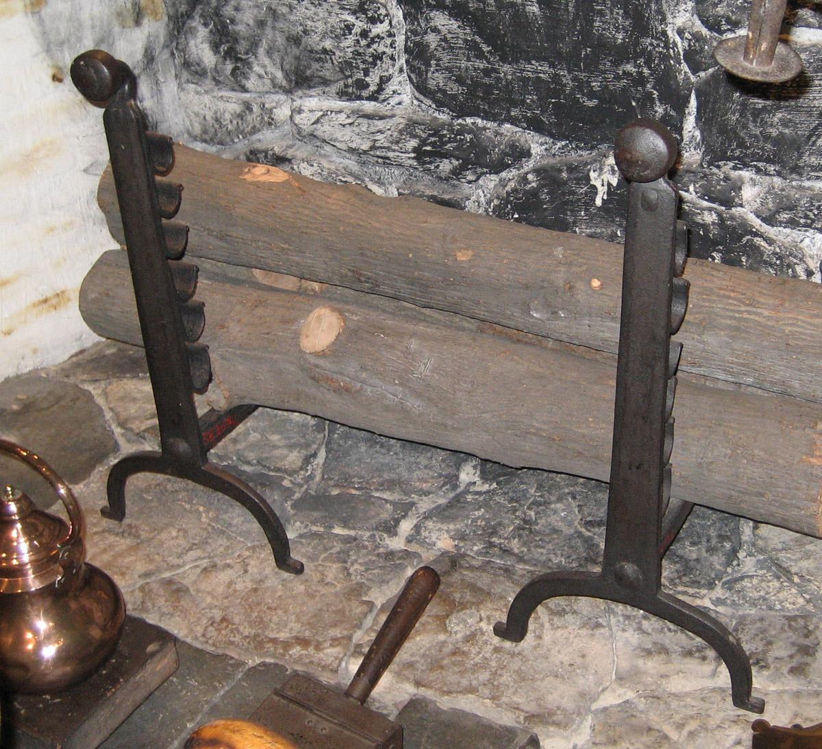 1958.1048.001 and .002 Andirons