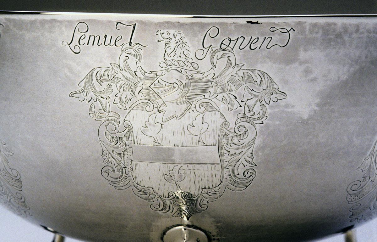 2004.0052 Bowl, Punch Bowl, detail 1