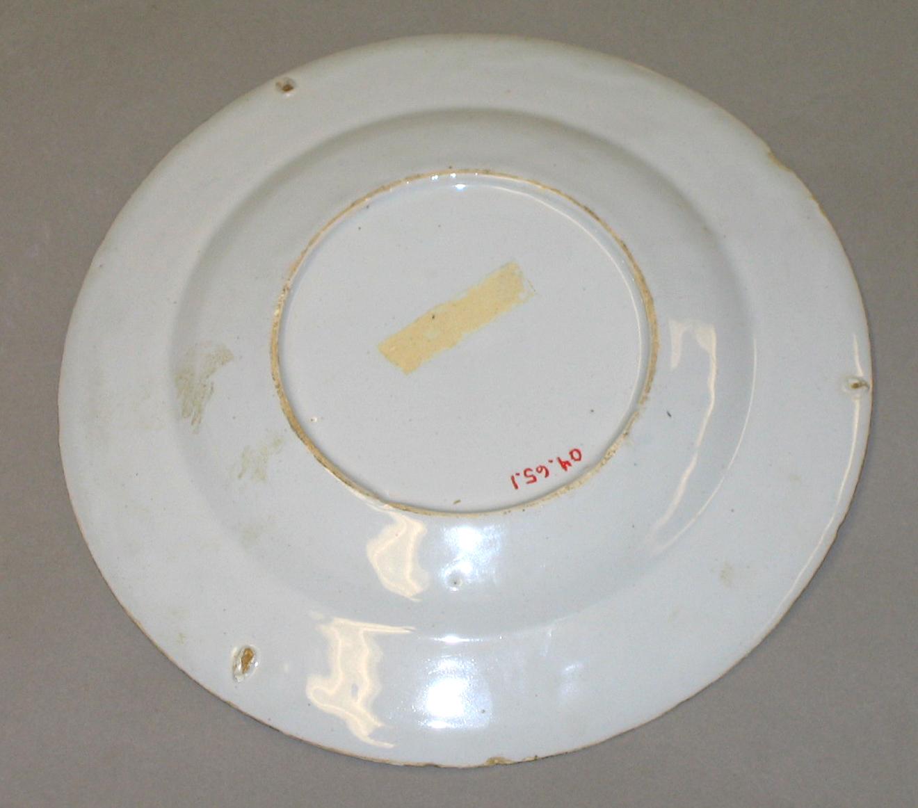 2004.0065.001 Delft plate (back)