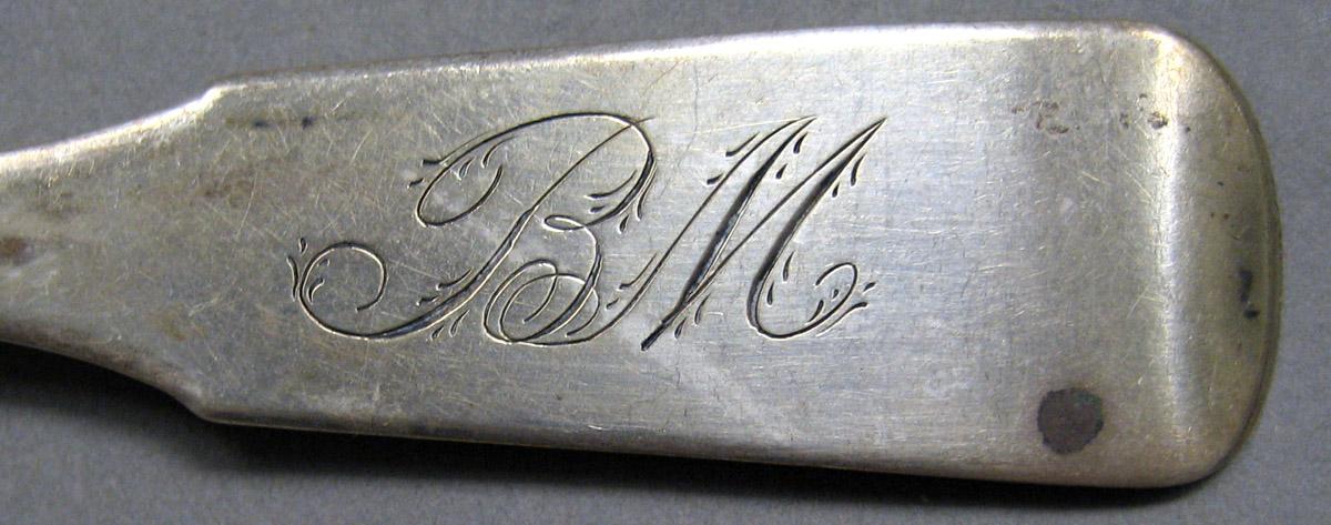 2004.0066.017 Silver Spoon engraving